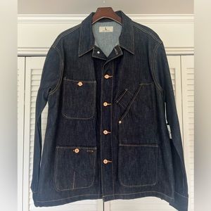 Tellason Coverall Jacket - Cone Denim  - 14 oz Selvedge Denim Size Large